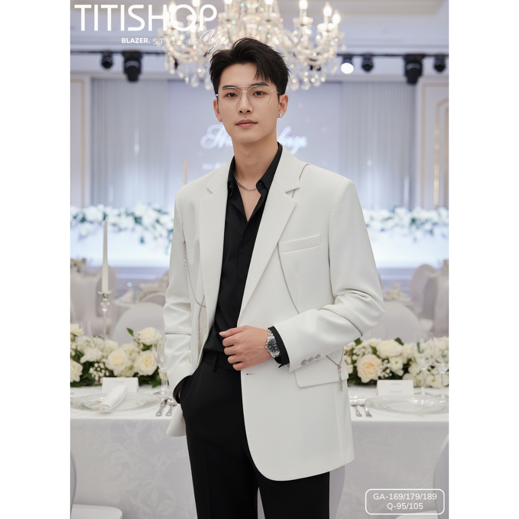 ( Đặt Nhanh ) Áo Blazer Nam Đi Tiệc Event , Áo Khoác Nam Chất Lượng Cao Hàn Quốc , Jacket Nam , Áo K