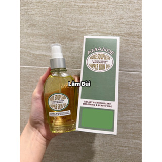   ĐỦ BILL   Dầu Dưỡng Thể L'Occitane Almond Supple Skin Oil Cấp Ẩm Giảm Rạn Da Căng Bóng Da Lâm Bùi Cosmetics 
