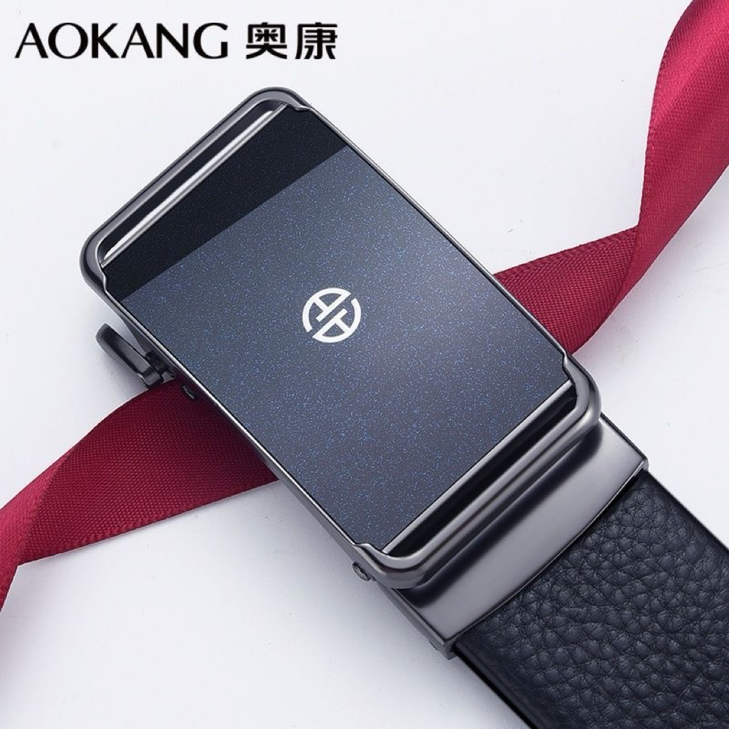 [Có sẵn] Thắt lưng Aokang chính hãng da bò thật bền đẹp