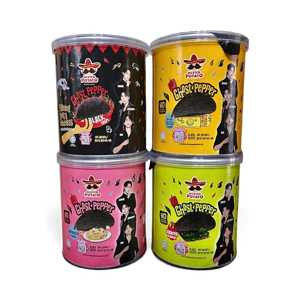 [ Combo 4 lon ] Khoai tây Đen Ghost Pepper MisterPotato