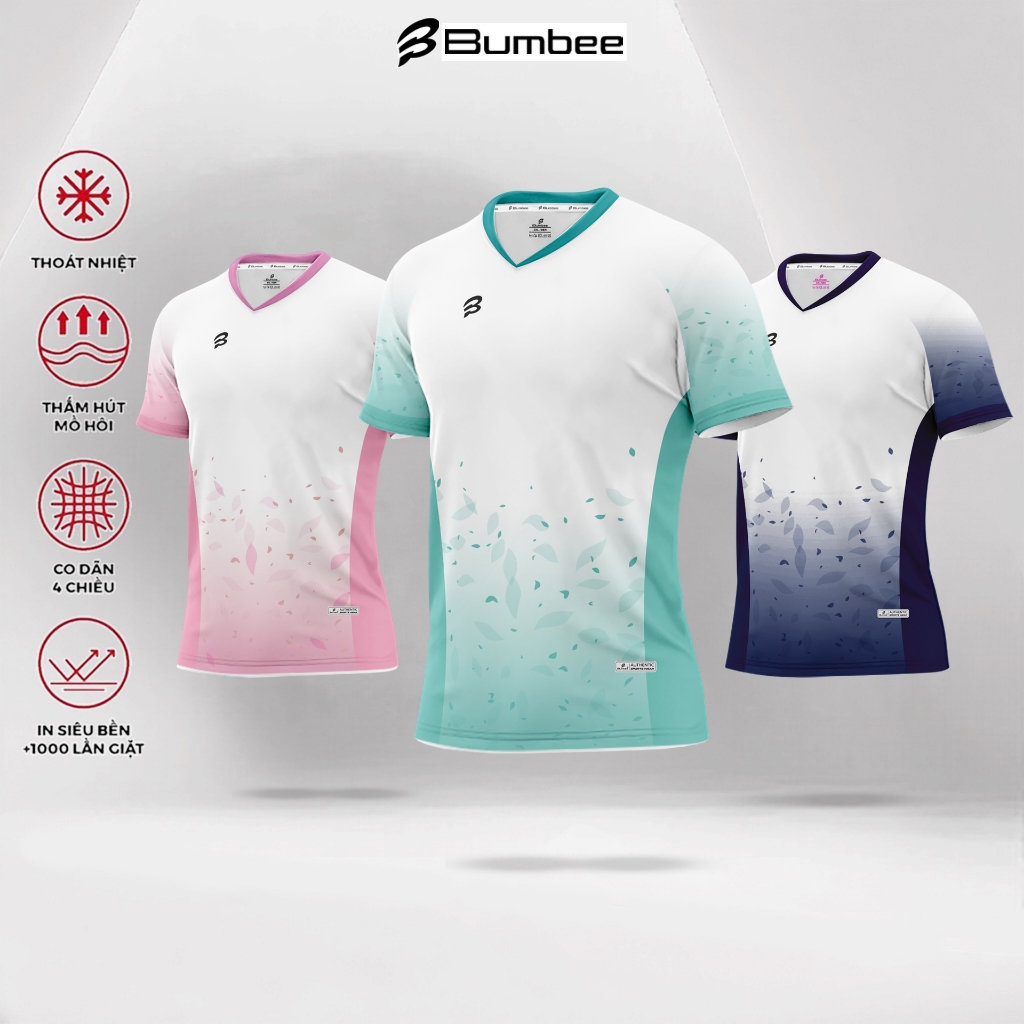 Bộ Đồ Thể Thao Bumbee B Nam Nữ – 3 Màu Navy/Hồng/Mint – Thoáng Khí, Thấm Hút, Co Giãn 4 Chiều (516 gộp)