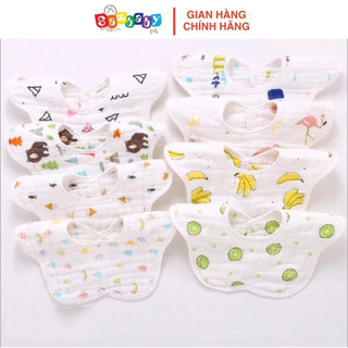 Yếm Xô tròn Hình Hoa cho bé