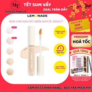  Kem che khuyết điểm kiềm dầu bền màu Lemonade Matte Addict Concealer 3g | MT MAKEUP STORE 