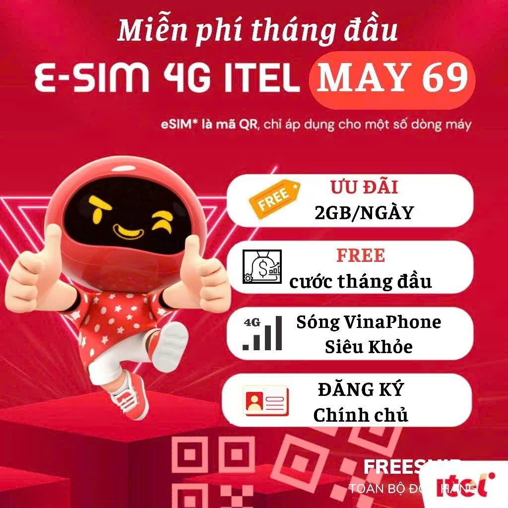 SIM ITEL 4G Data Nghe Gọi – Sim Chính Hãng, Kích Hoạt Sẵn, Sóng Mạnh