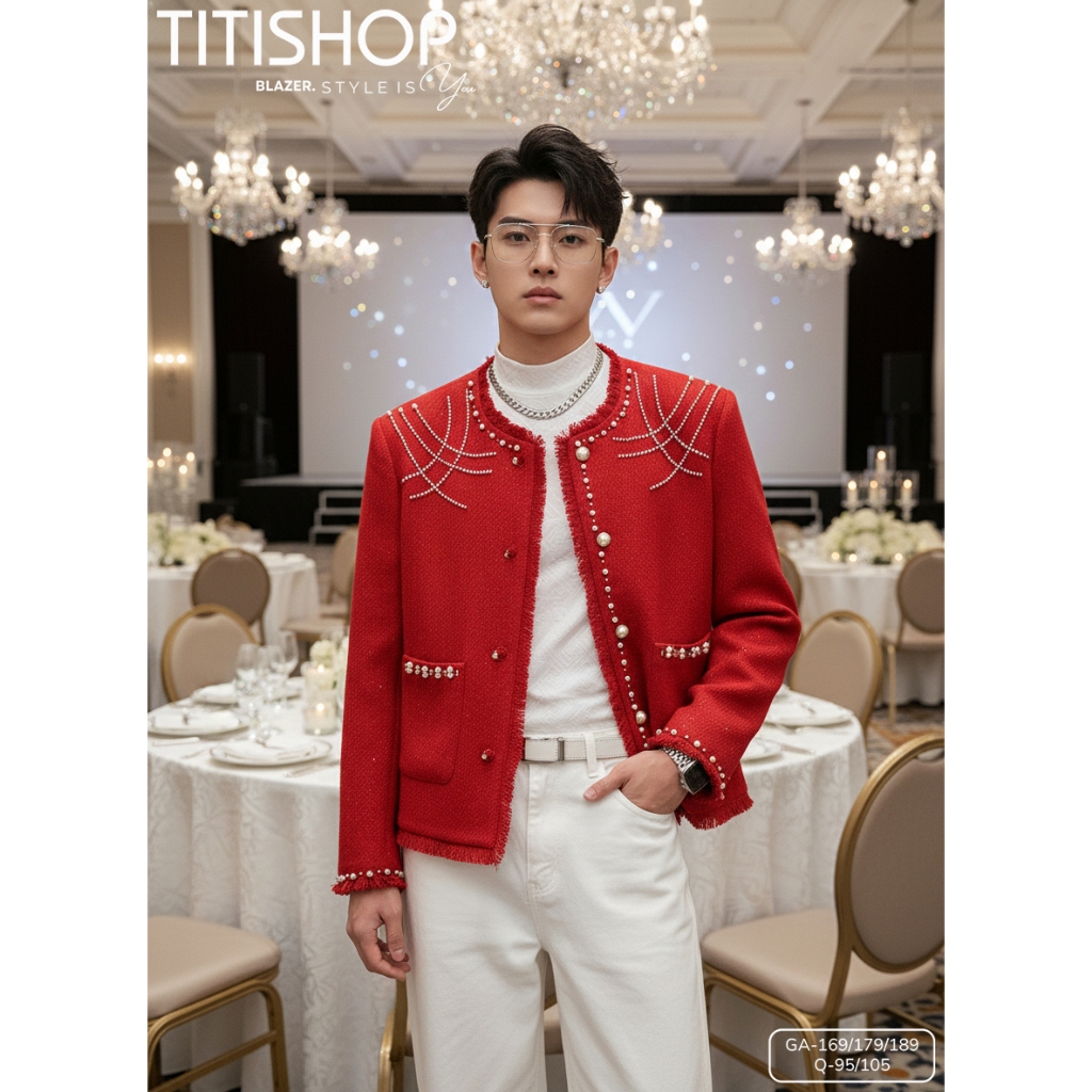 ( Đặt Nhanh ) Áo Blazer Nam Đi Tiệc Event , Áo Khoác Nam Chất Lượng Cao Hàn Quốc , Jacket Nam , Áo K