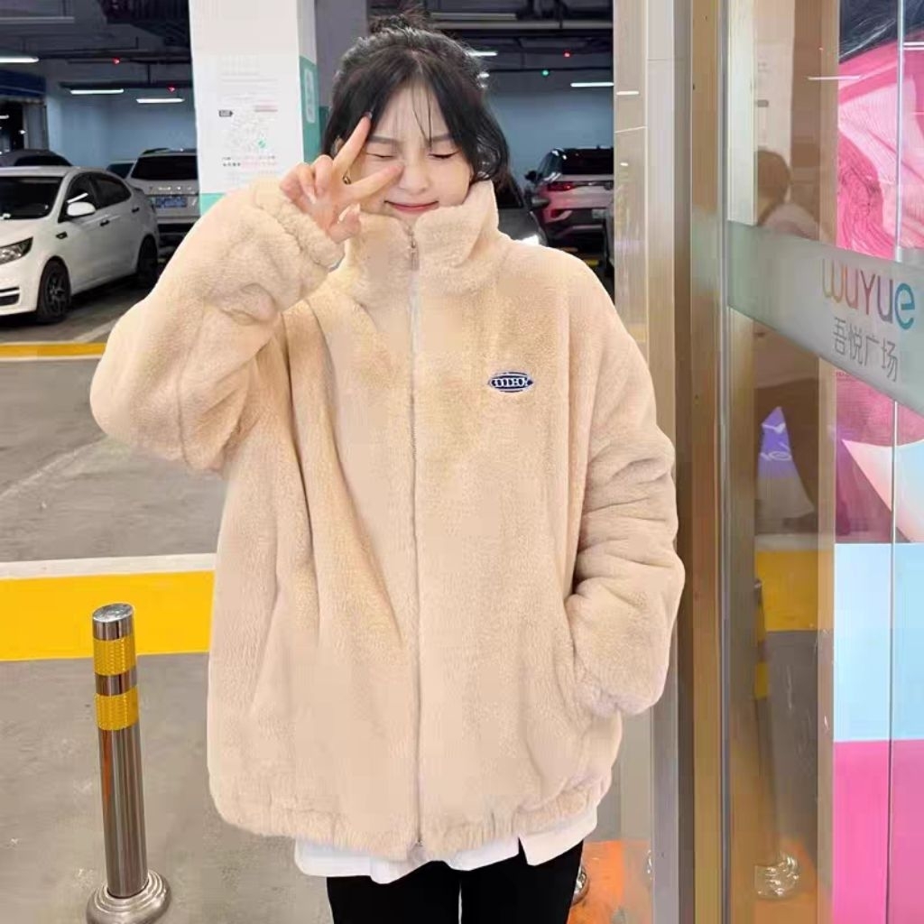 Khoác lông form rộng Sheran faux fur jacket