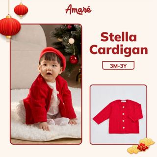  Áo cardigan mỏng cho bé trai bé gái  3M-3Y  Stella áo khoác len mỏng cho bé chất liệu len cotton thương hiệu Amaré 