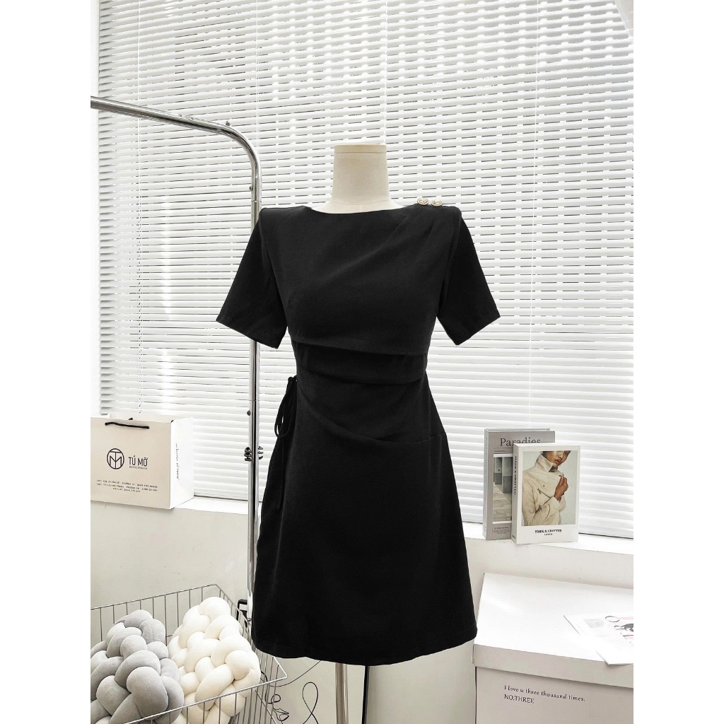 Đầm Bigsize Tú Mỡ Đầm Bigsize Nữ Thiết Kế Trẻ Trung Đầm Kiểu 2 Nút Đi Làm Dạo Phố Đủ Size 45-80kg DA0414 | BigBuy360 - bigbuy360.vn
