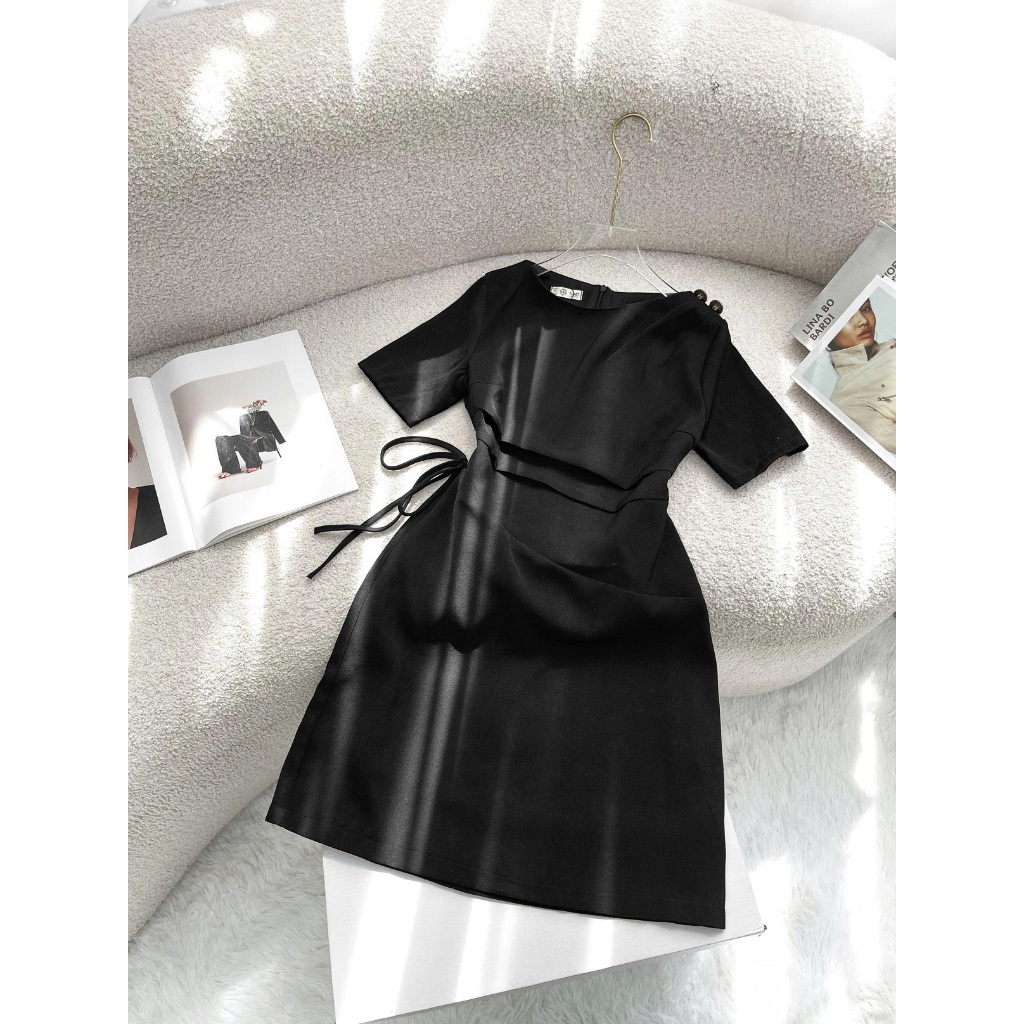 Đầm Bigsize Tú Mỡ Đầm Bigsize Nữ Thiết Kế Trẻ Trung Đầm Kiểu 2 Nút Đi Làm Dạo Phố Đủ Size 45-80kg DA0414