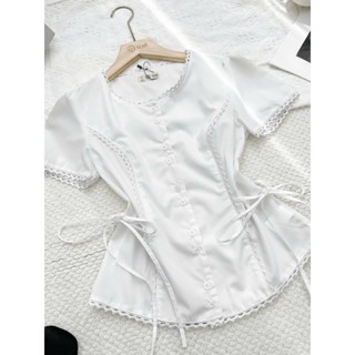  Áo Bigsize Nữ Tú Mỡ Áo Bigsize Thiết Kế Nơ Eo Lace Đi Chơi Đi Tiệc Đủ Size 45-80kg AK0358 