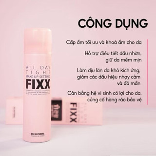 Xịt khoá nền makeup setting fixx So Natural 75ml/120ml