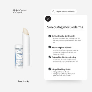 Son Dưỡng Bioderma Atoderm Levres – Dưỡng Ẩm Môi, Giảm Khô Nứt, Chính Hãng