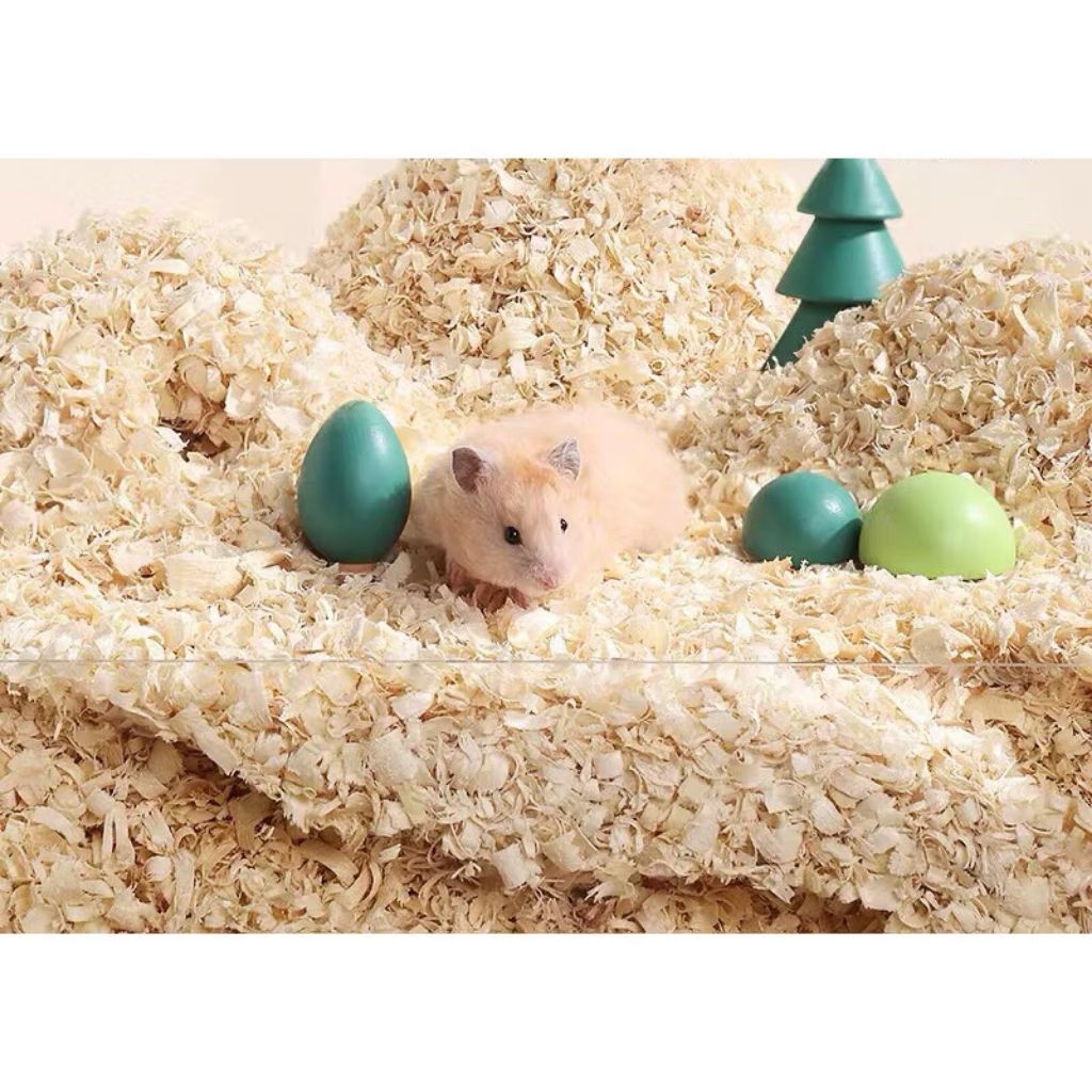 Mùn Cưa Nén 2kg thơm lót chuồng Hamster, Thỏ, Bọ, Chim, sóc, vẹt, thú cưng