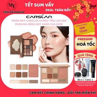  Bảng Phấn Mắt Carslan 10 Màu Đa Năng Phấn Má Hồng Phấn Bắt Sáng Tạo Khối tiện lợi | MT MAKEUP STORE 