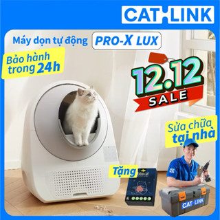  Máy dọn phân mèo tự động CATLINK Nhà vệ sinh tự động máy dọn cho mèo khử mùi 