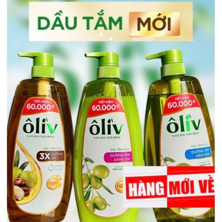   MỚI  Sữa Tắm Dưỡng Da Dầu Tắm ÔLIV 3X Dưỡng Ẩm Dưỡng Sáng Da Dành Cho Làn Da Nhạy Cảm 650ML 1L 