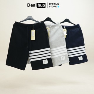  Quần Short Thom Browne Phối 4 Sọc Chất Nỉ Chân Cua Dày Dặn Form Châu Âu Oversize 