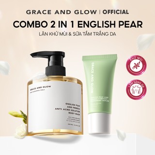  Combo Lăn khử mùi Sữa tắm trắng da Grace and Glow Black Opium dưỡng ẩm tẩy da chết Lăn Nách 