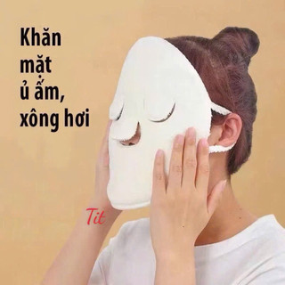 Khăn Mặt Nạ chườm Nóng, khăn bông đắp mặt, ủ ấm, xông hơi làm nóng, thư giãn, dãn nở lỗ chân lông