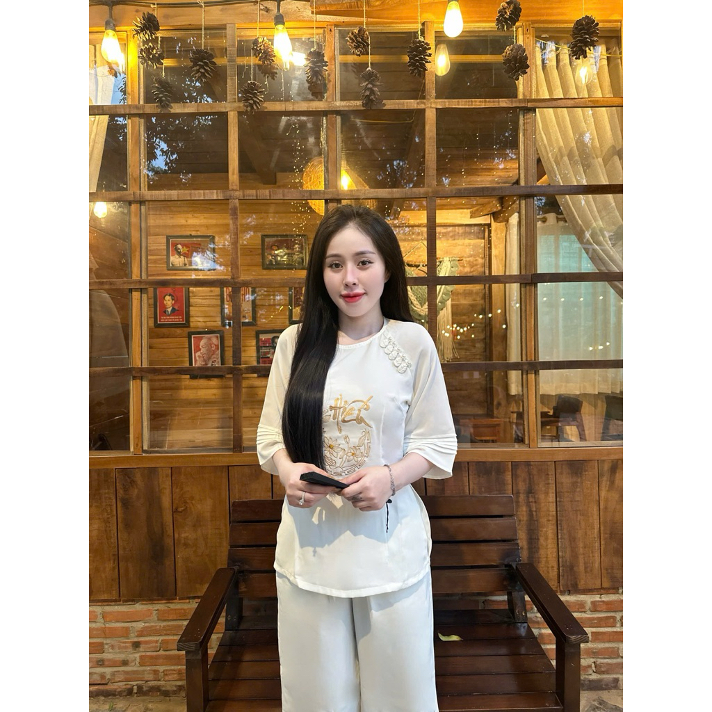 pháp phục lụa hiếu, lụa mango mềm mại, thời trang nữ