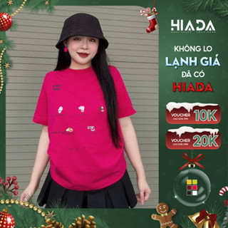  Áo thun nữ Babytee HIADA họa tiết "DRINKS" cổ tròn vải Cotton Quảng Châu thoáng mát  HIADA 24  
