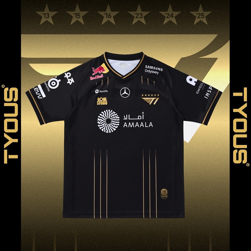 [6 Sao New]Áo Thi Đấu T1 CKTG 2025 - Áo đấu đồng phục vô địch thế giới T1 2025 (Tùy Chỉnh Tên Theo Y