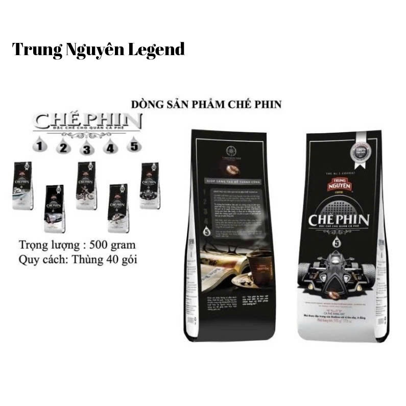 Cà phê Trung Nguyên Chế phin 1 -  Chế phin 2 - Chế phin 3 - Chế phin 4 - Chế phin 5