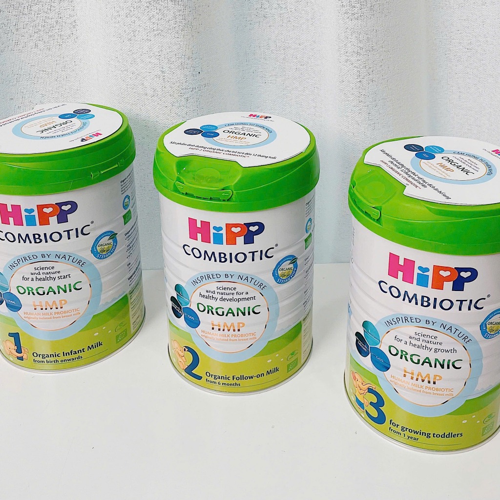 Sữa HiPP Combiotic Organic HMP & GOS số 1/2/3 800g