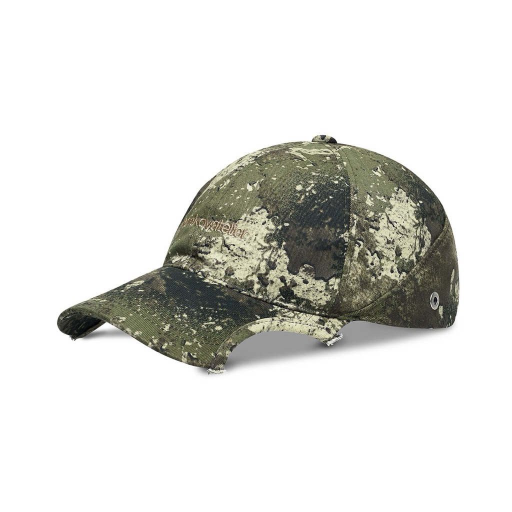 Mũ lưỡi trai unisex - Ivankov Eyelet Camo Half Moon Cap