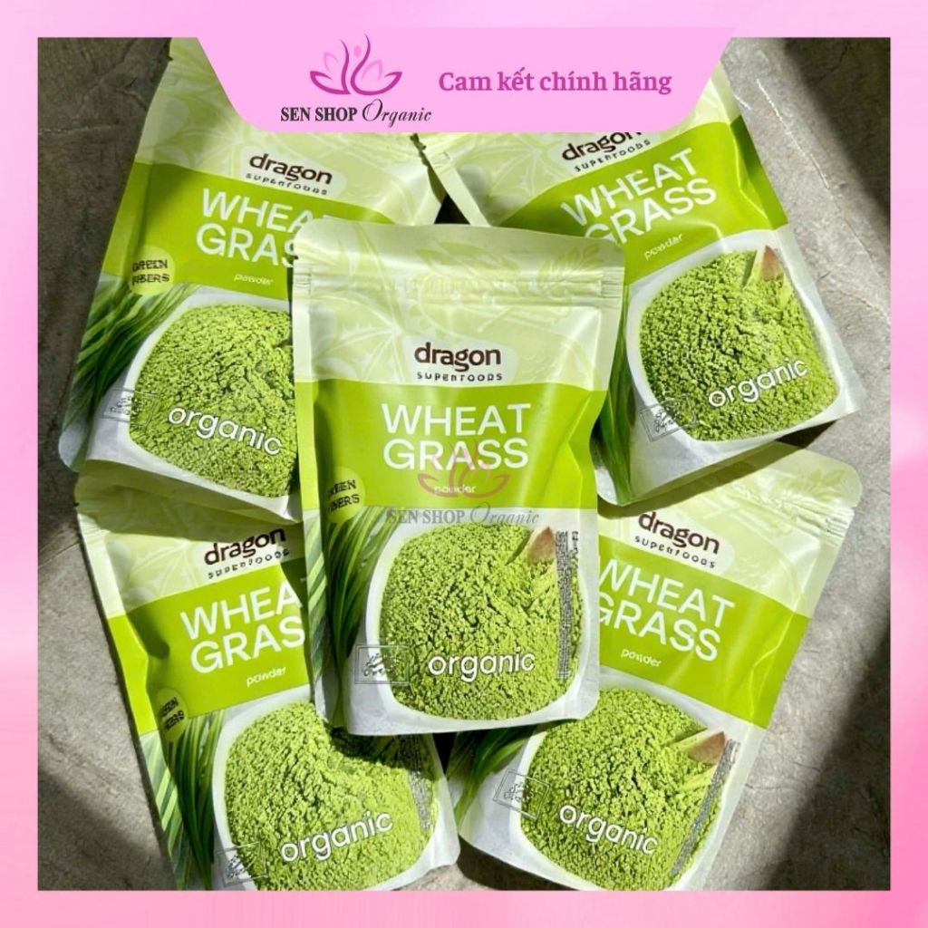 Bột cỏ lúa mì hữu cơ Dragon Superfoods (Organic WheatGrass Powder) - 150gr