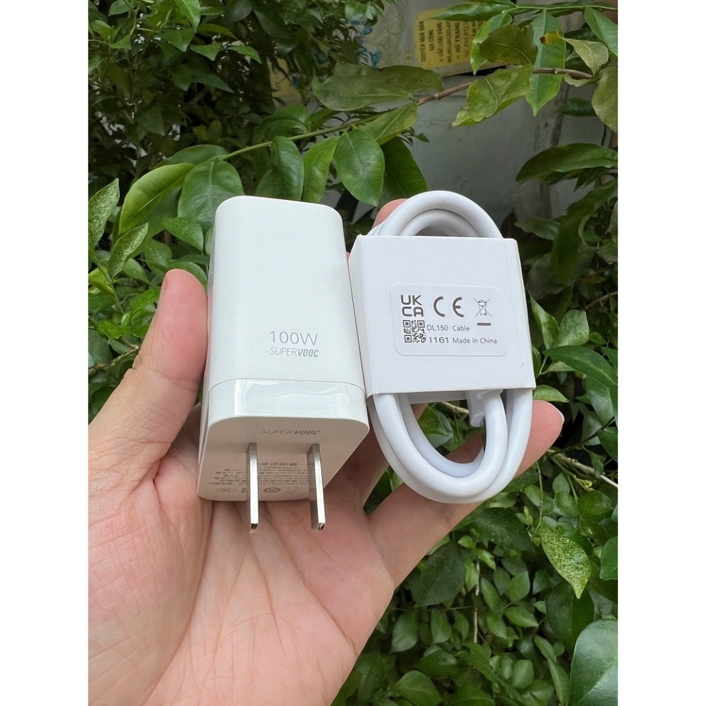 Sạc Nhanh Oppo 100W, Bộ Sạc Nhanh 100W Oppo Hỗ Trợ Sạc Siêu Nhanh Super Vooc 100W Chính Hãng Bảo Hàn