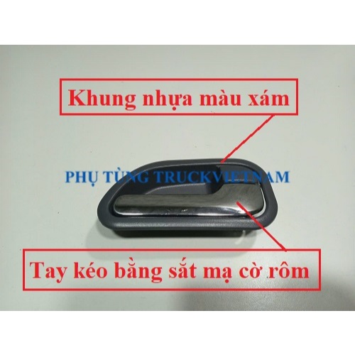Tay mở cửa trong bằng sắt có mạ cờ rôm xe tải Ollin500B Ollin720New Ollin120 Ollin700B Ollin350 800A