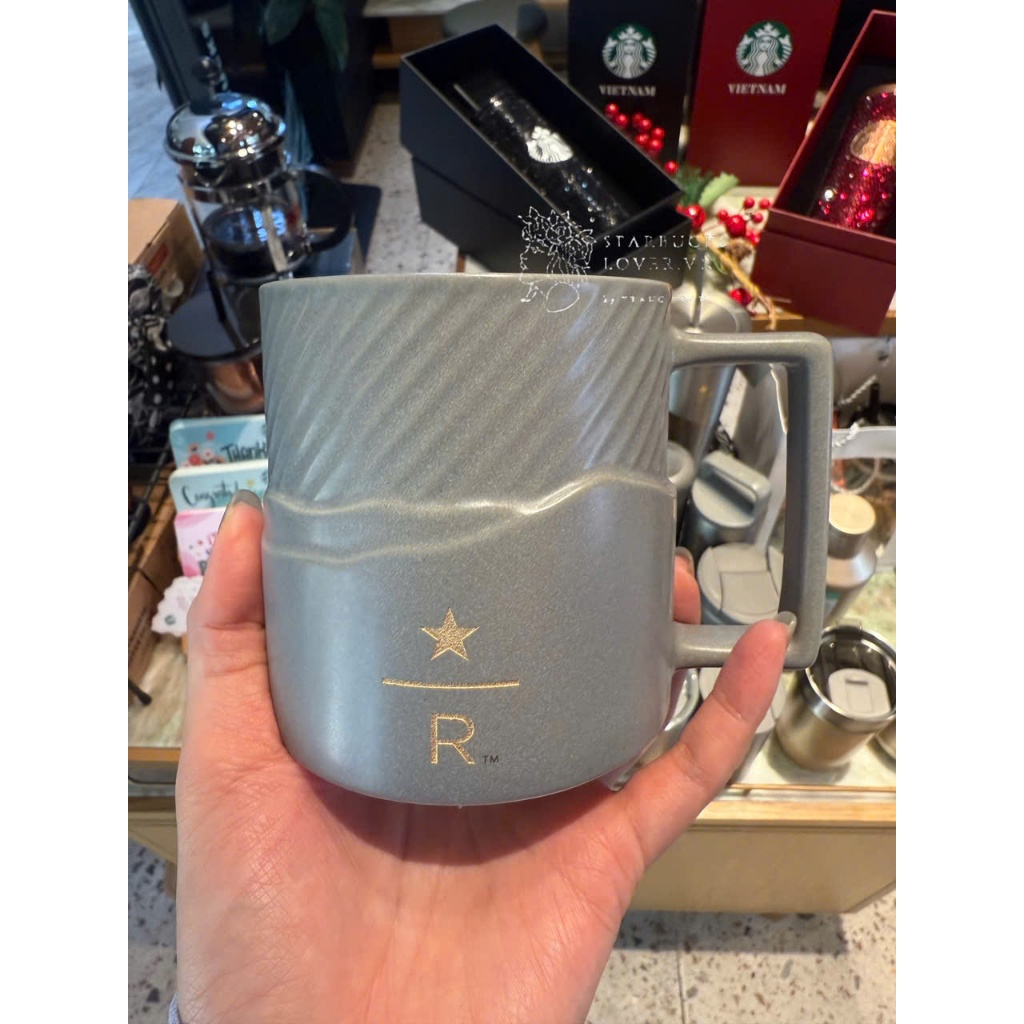 |CHÍNH HÃNG| CỐC STARBUCKS RESERVE HOẠ TIẾT GỢN SÓNG 414ML