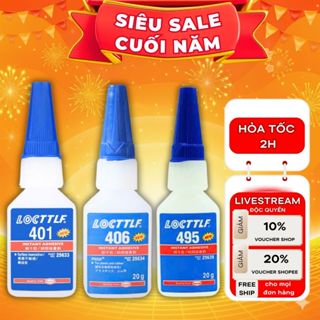 Keo Dán Nhanh 401 406 495 LOCTTLF 20Gram – Keo Đa Năng Siêu Dính Cho Gỗ Nhựa Kim Loại Cao Su... 