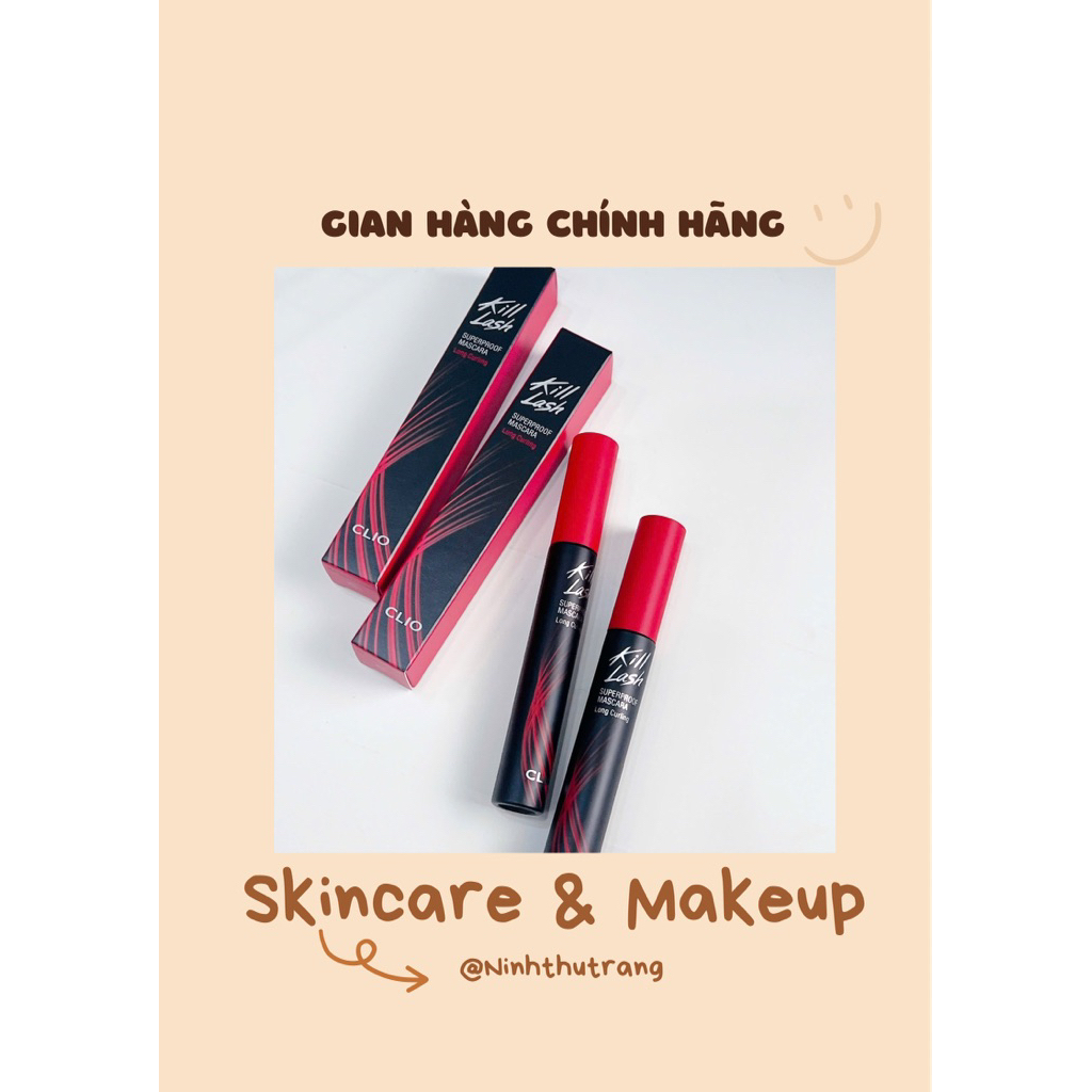 Chuốt mi Kill Lash Superproof Mascara CLIO -01 Long Curling