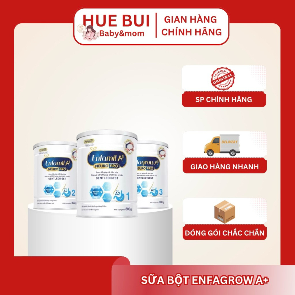 (Huebui Shop) Sữa Công Thức Enfa A2 NeuroPro Mỹ 350g, 800g - Sữa Bột Enfamil Enfagrow - Huebui Baby