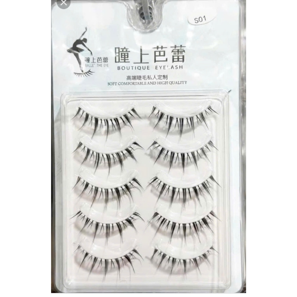 Top Mi Hot Mã S01 Lông mi giả gân trong, mi giả cao cấp nội địa Trung