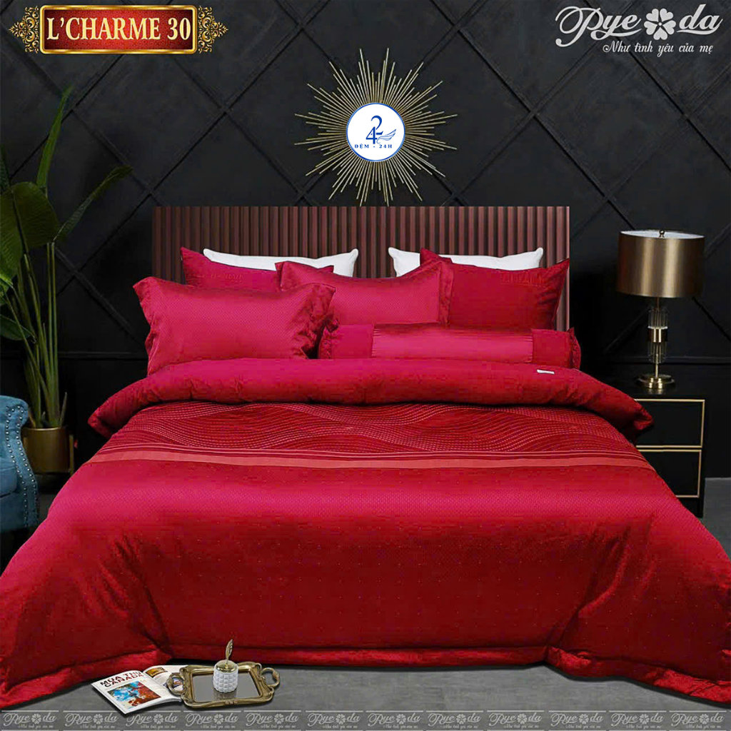 Bộ Chăn Ga Gối L'Charme Pyeoda - Thiết Kế Sang Trọng, Vải Mềm Mại - dem24h