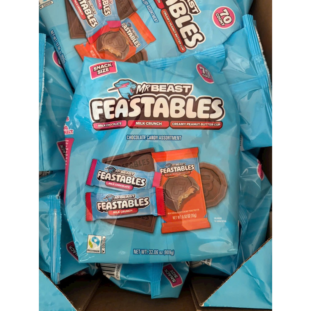 Kẹo Socola MrBeast FEASTABLES 909g 70 viên