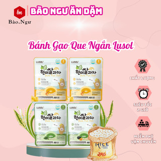  LV  Bánh gạo lứt hữu cơ Lusol Hàn bổ sung lợi khuẩn cho bé yêu tập ăn dặm   Bánh Naeiae   Bánh Haihain 