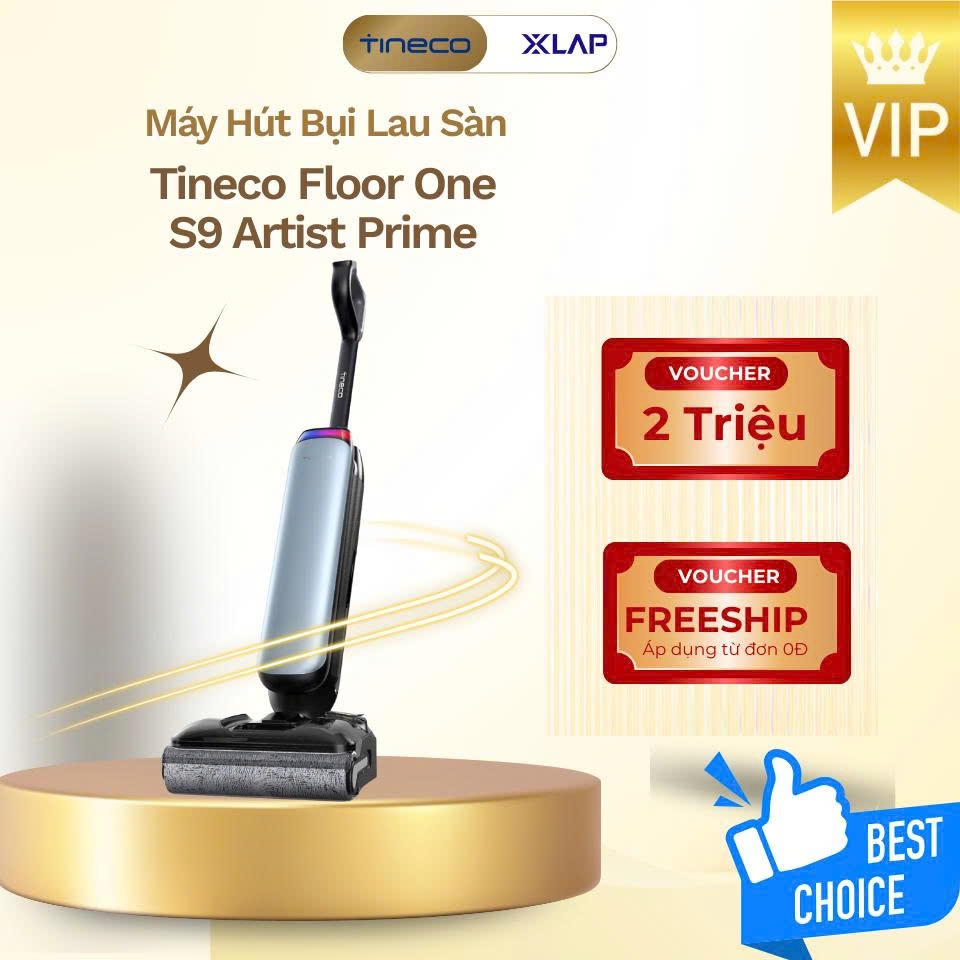 Máy hút bụi lau sàn khô ướt Tineco Floor One S9 Artist Prime - Hàng chính hãng - BH 24 tháng
