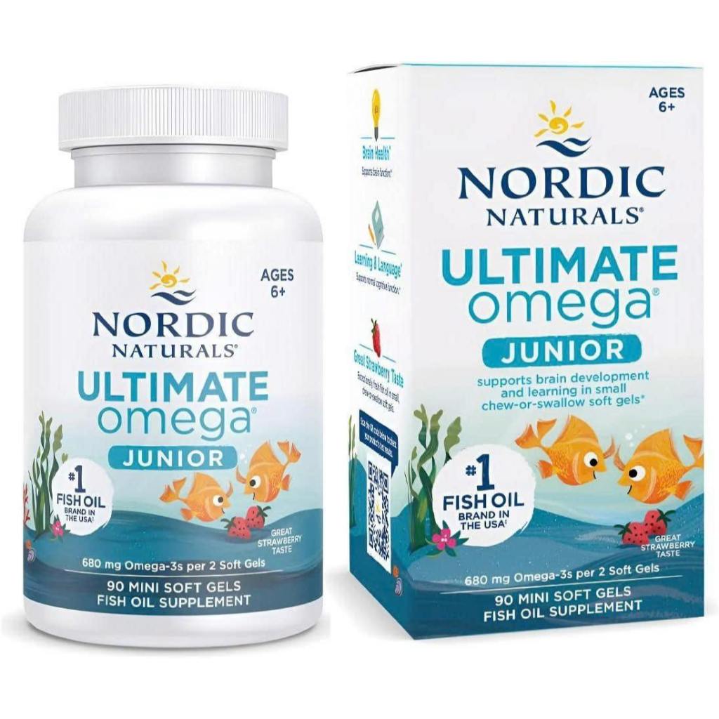 [Hàng Mỹ] Viên uống bổ sung Nordic Naturals Ultimate Omega Junior Omega 3 từ 6 tuổi