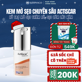  Kem Bôi Actiscar 20ml Làm Mờ Làm Giảm Sẹo Lõm Sẹo Rỗ Lấp Đầy Sẹo Lõm 