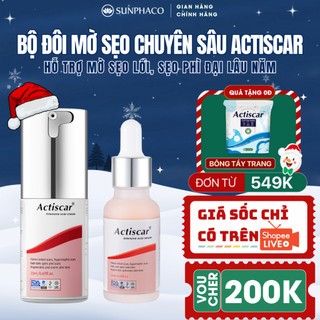  Combo Kem Và Serum Mờ Sẹo Chuyên Sâu Actiscar Giúp Làm Mờ Sẹo Lồi Sẹo Phì Đại Sẹo Thâm Lâu Năm 