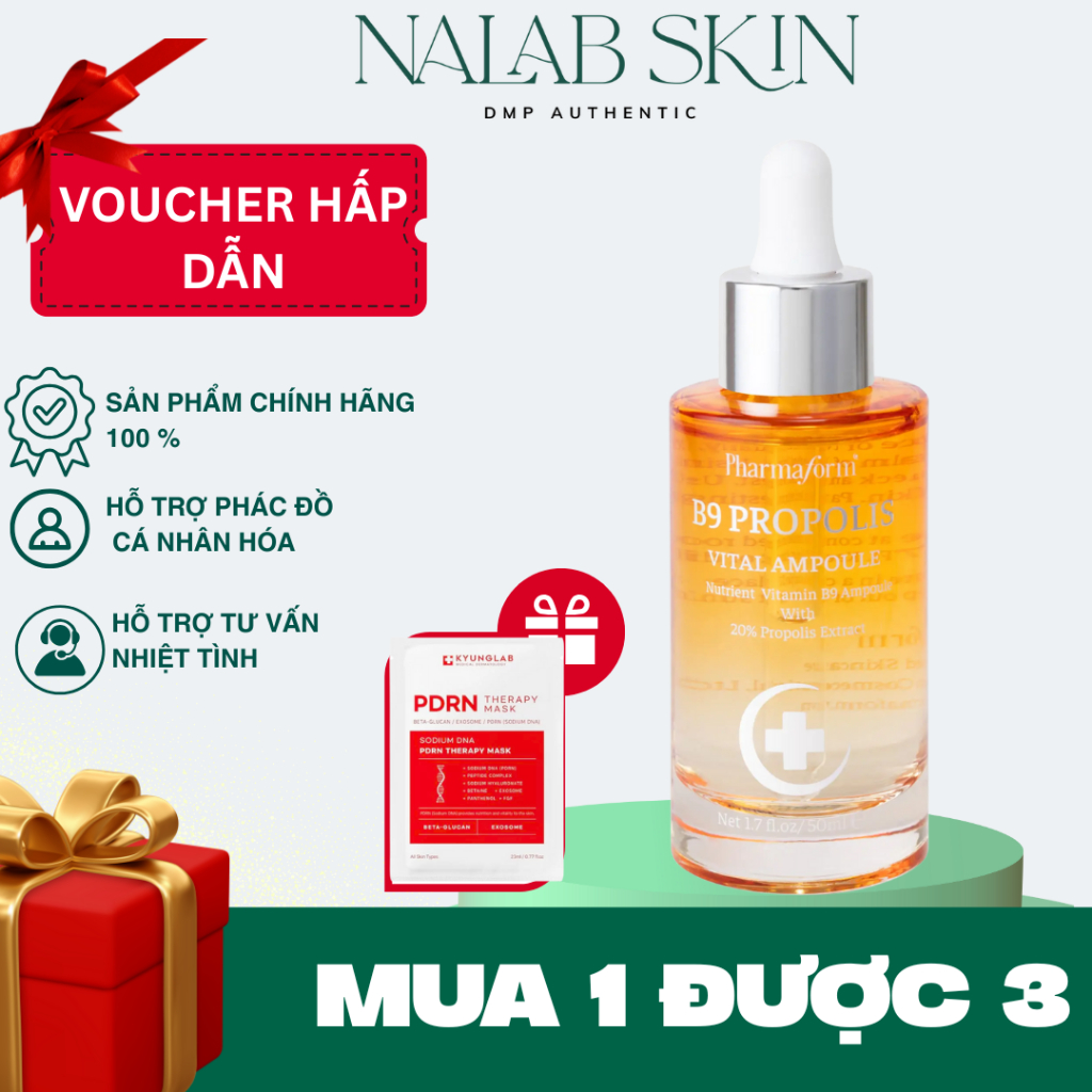 [Hàng công ty]Tinh Chất Keo Ong Pharmaform B9 Propolis Vital Ampoule 50ml