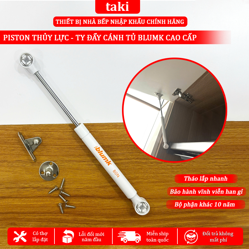 {Chính Hãng} Piston Thuỷ Lực, Tay Đẩy Thuỷ Lực, Phuộc Hơi Tủ Gỗ BLUMK, Bảo Hành 3 Năm 1