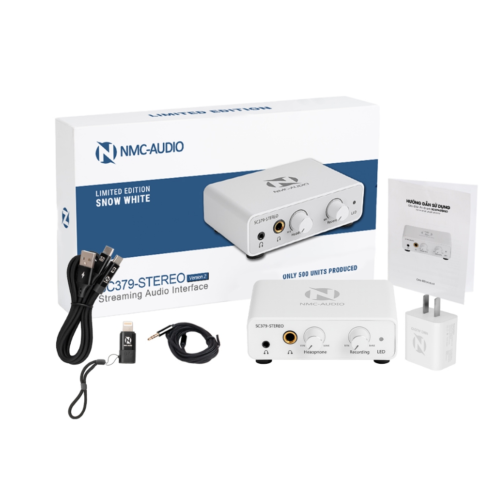 Box Livestream NMC SC379 V2 Màu Trắng Phiên Bản Giới Hạn, Stereo 24 bit. Box Live SC379 Thiết Kế Cực