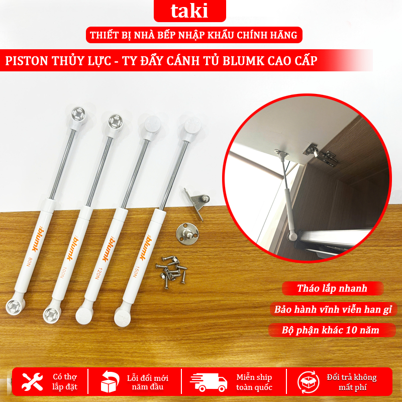 Piston Thuỷ Lực BLUMK Giảm Chấn, Pít Tông Cánh Tủ, Tay Nâng Piston Thủy Lực, Tay Nâng Cánh Tủ - Bảo 