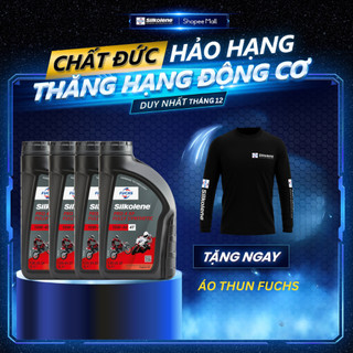 Combo 4 Dầu động cơ FUCHS SILKOLENE PRO 4 SAE 10W-40 XP 4 thì gốc ester, tổng hợp hoàn toàn, hiệu suất cực cao1L