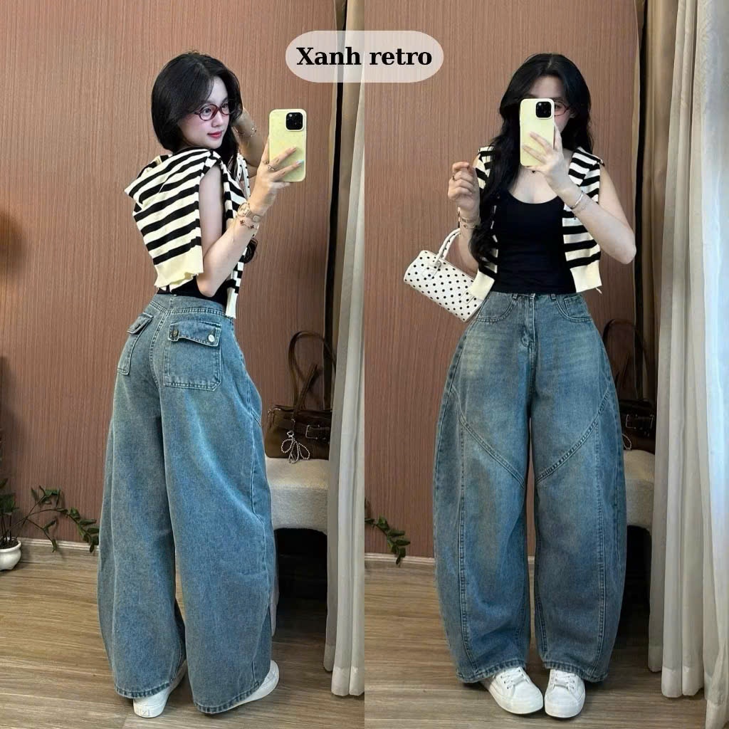 Quần bò jean ống xuông ống rộng Hari đủ màu Cá Tính | BigBuy360 - bigbuy360.vn